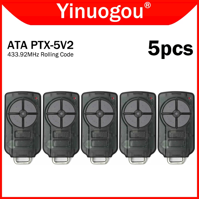 5قطعة ATA PTX5 PTX5v2 PTX-5v1 باب المرآب التحكم عن بعد 433.92 ميجا هرتز المتداول رمز فتحت باب المرآب ل ATA PTX2 PTX-2v1 PTX-2v2 #1