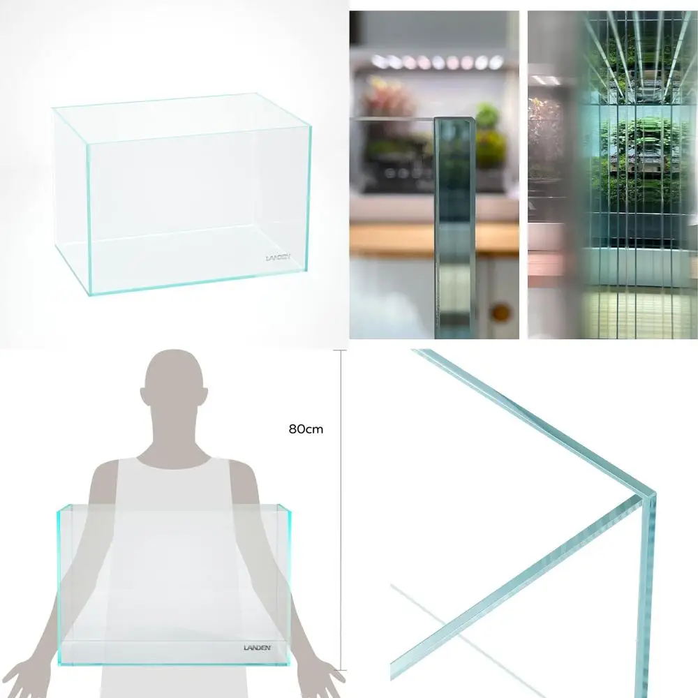 

Landen 60P 23 Gallon Rimless Aquarium Tank, 8mm Thick Glass, 60x40x40cm Dimensions