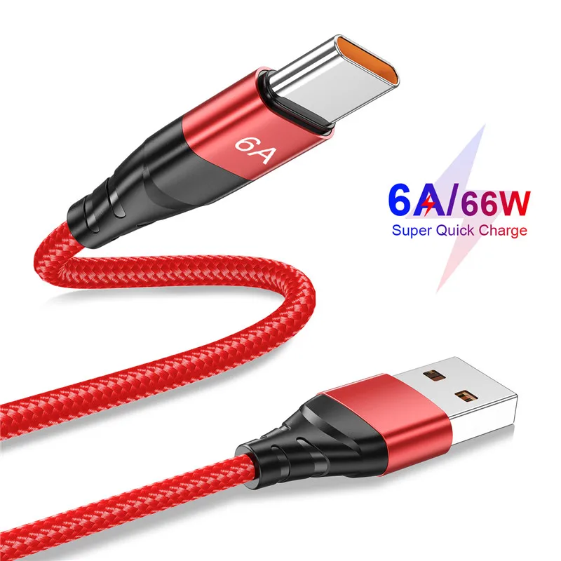 Lovebay USB C Cable Type C Charging Cable for Xiaomi 11T Pro Samsung S21 USB C Cable Phone Wire Cord 6A QC3.0 USB Type C Charger