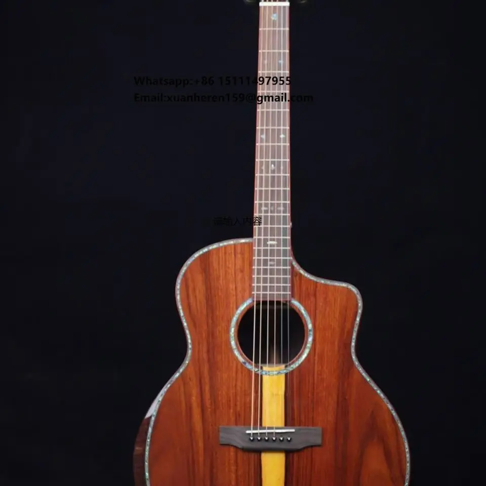 Handmade Santos Rosewood 41-Inch Single-Board Classic Style Guitar for Beginners JF Barrel Singing
