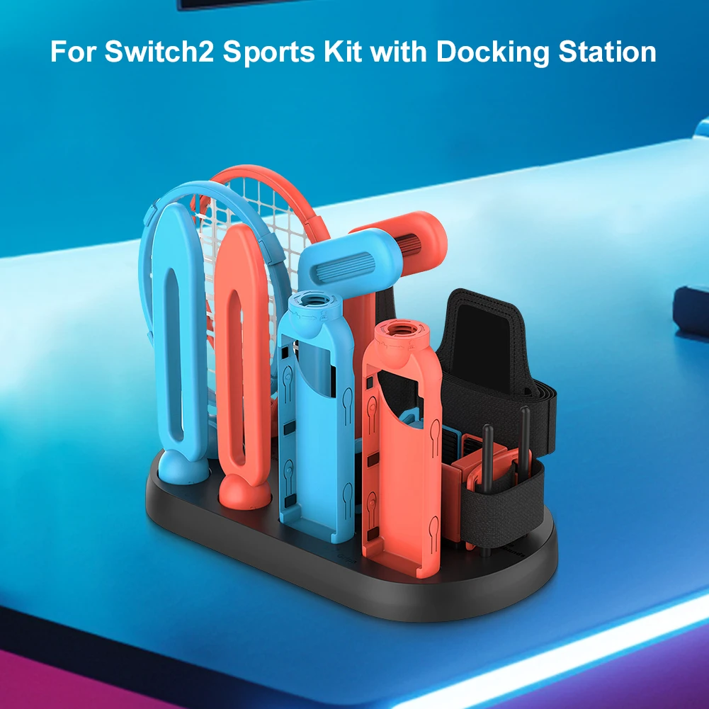 Juego de paquete con palos de Golf, raqueta de tenis, espada, correa para muñeca, Kit de accesorios para Switch 2