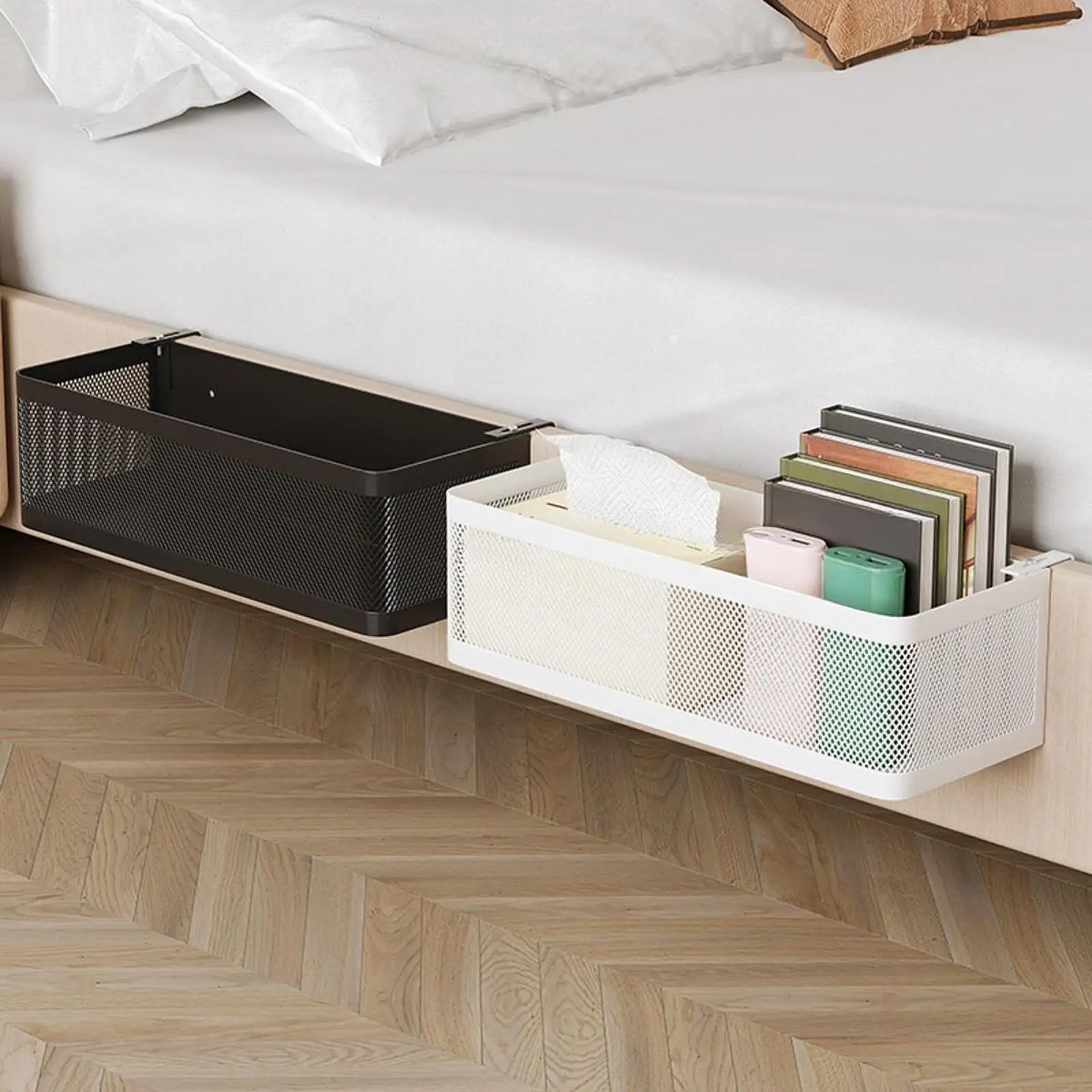 Office Desk Hanging Organizer Bedside Shelf Accessories Bedroom Hanging Shelf for Home Office Essentials Multifunctional Sturdy