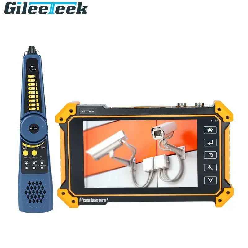 

IPC-52RC plus CCTV Tester Full 8MP IP CVI TVI AHD SDI Analog 6 In 1 HD Tester-monitor VGA&4k HDMI Input Cable Tracer Power In