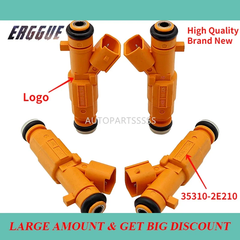 

4PCS Brand New Fuel Injectors 35310-2E210 353102E210 35310 2E210 For Hyundai IX35 2015-2018 For Kia Sportage 2016 2017 2018