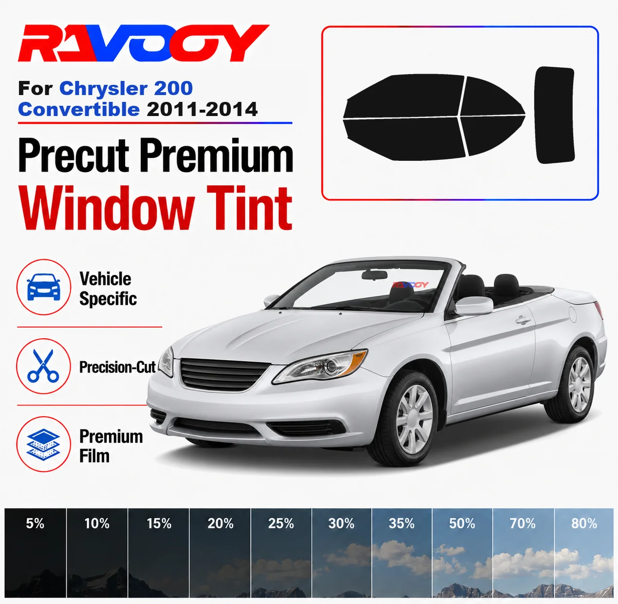 premium-precut-window-tint-kit-front-rear-windows-rear-windshield-for-chrysler-200-conv-2011-2014-complete-set-nano-ceramic-film