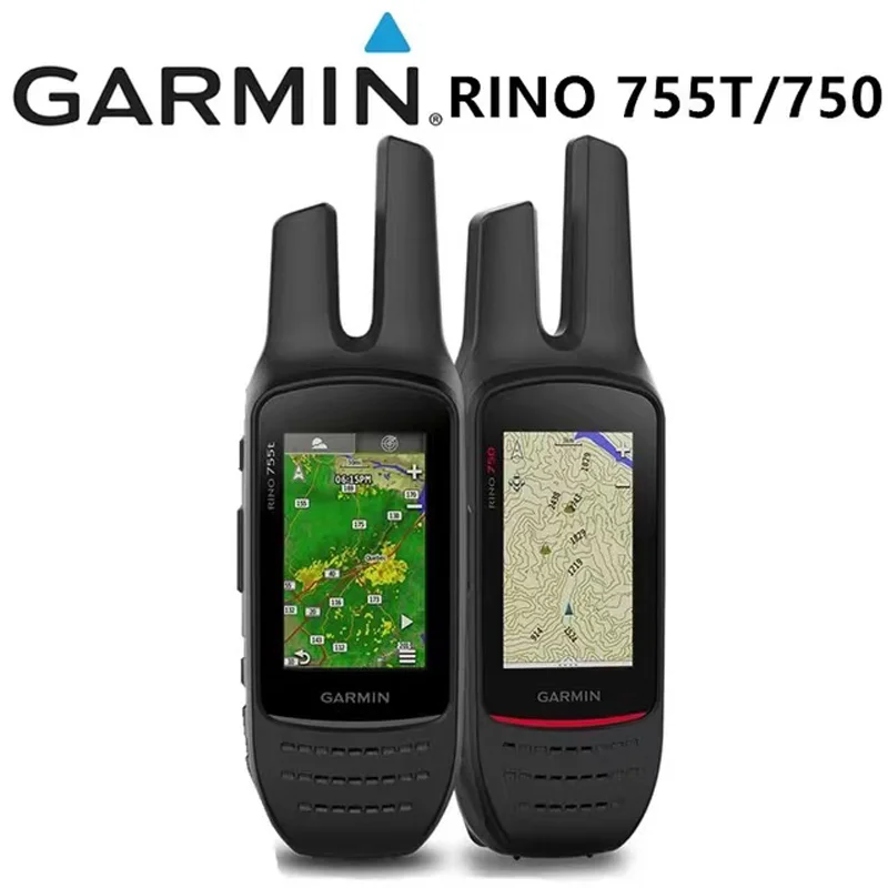 Garmin Rino 750/Reno 755t Wireless Walkie Talkie, GPS, Outdoor Handheld Navigation Device With Touch Screen, 90% New