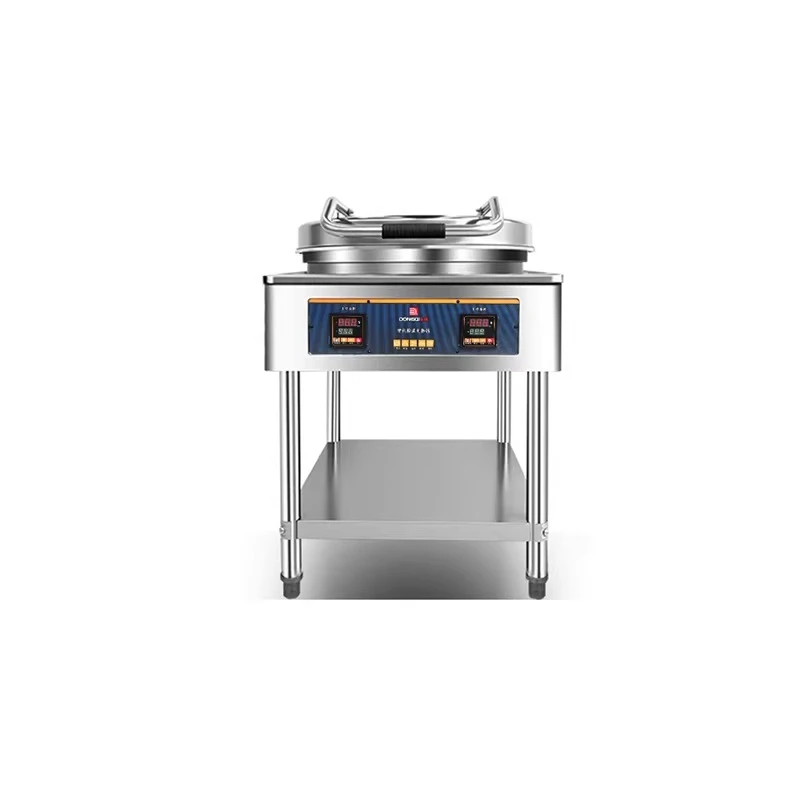 Commercial powder wrapping table thickened stainless steel, fried chicken burger shop removable wrapping machine