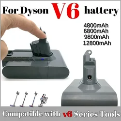 for Dyson V6 Battery , 21.6V 12800mAh for Dyson V6 Vacuum Cleaner DC58,DC59,DC62,650,770,880,SV03,SV04,SV05,SV06,SV07,SV09