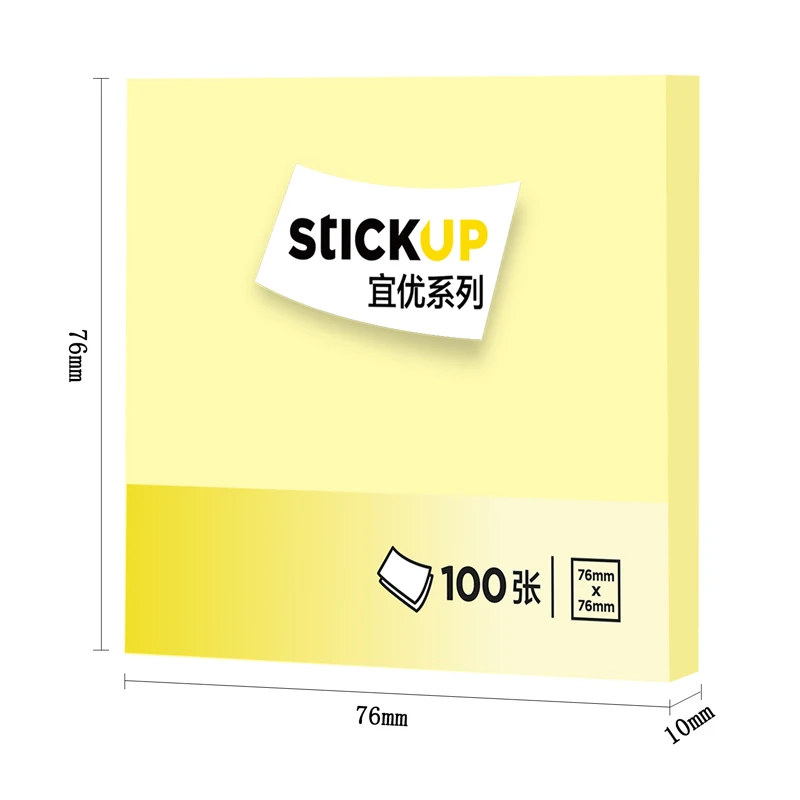 Deli 1 Pcs 100-หน้า Sticky Note Pads โรงเรียนอุปกรณ์สำนักงาน Self-Adhesive Memo Pad Notepad Bookmark Planner สติกเกอร์เครื่องเขียน