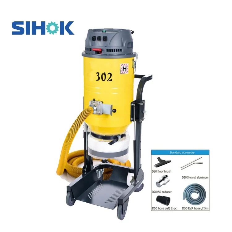 SHV-3010 Heavy Duty Concrete Dust Extractor Vacuum 3.6KW High-power Industrial Vacuum Cleaner For Sale