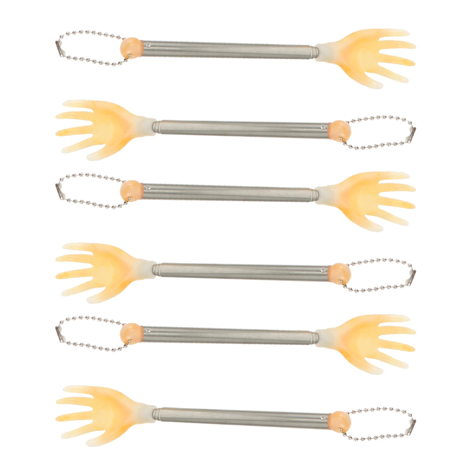 6 pezzi grattaschiena artiglio telescopico tiragraffi bastone efficiente sollievo dal prurito per donne incinte genitori tiragraffi bastone