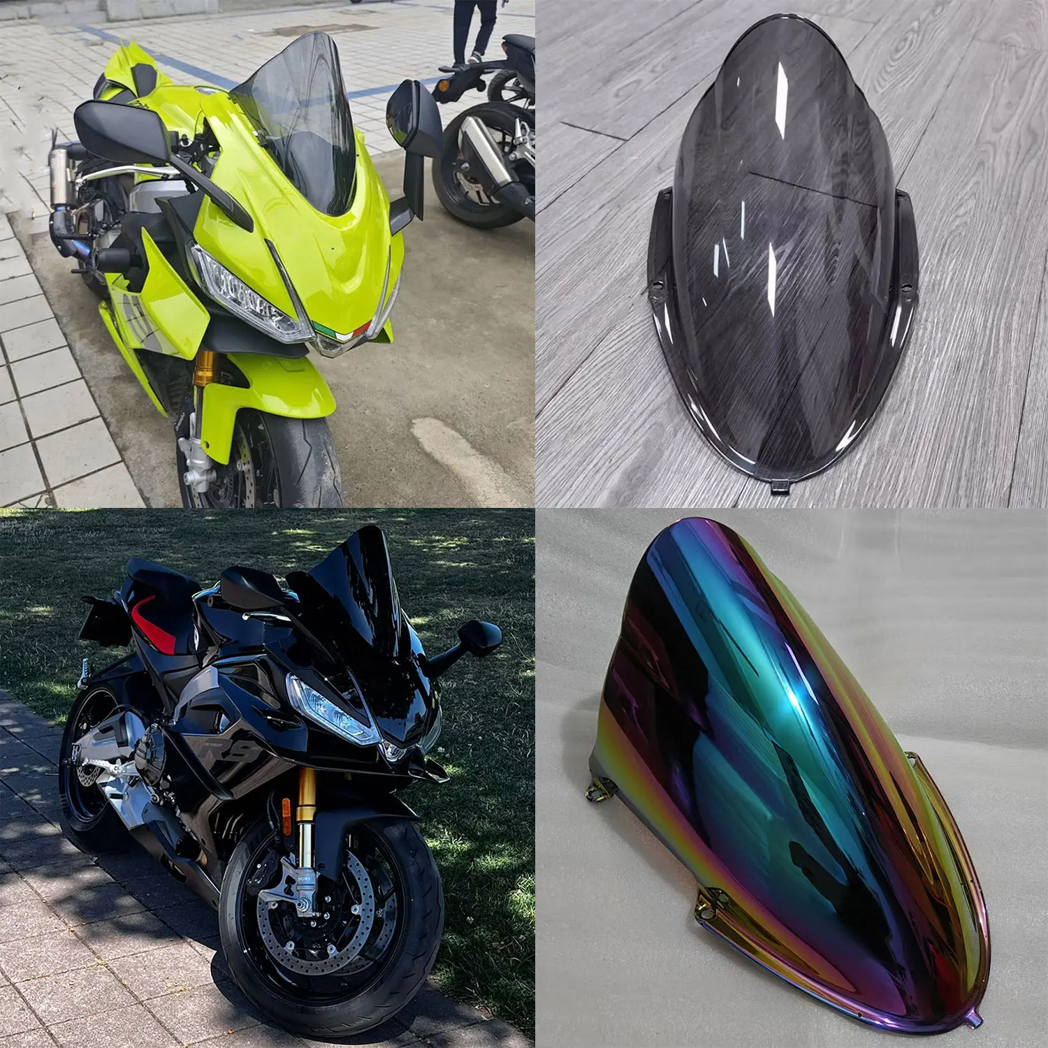 

For Aprilia RS660 RS 660 2020 2021 2022 2023 2024 2025 Double Bubble Windshield Windscreen Screen Wind Deflectors Accessories