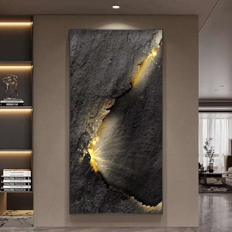 Modern light luxury entrance decorative painting high sense living room corridor aisle mural abstract art