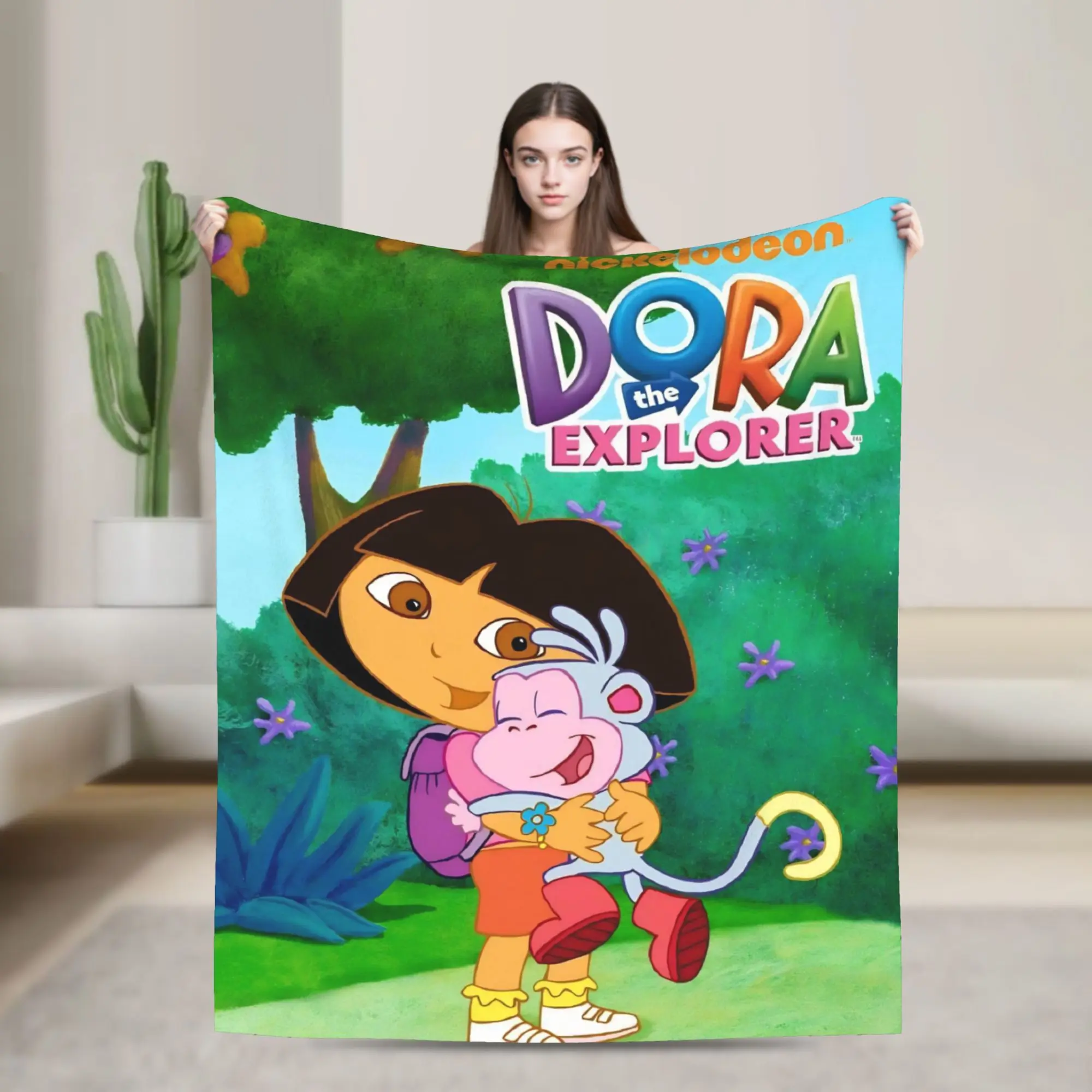 D-Doras The Explorers Blanket Super Soft Cozy  Throw Blankets for Couch 50x60 Inch Multiple Sizes Quilt