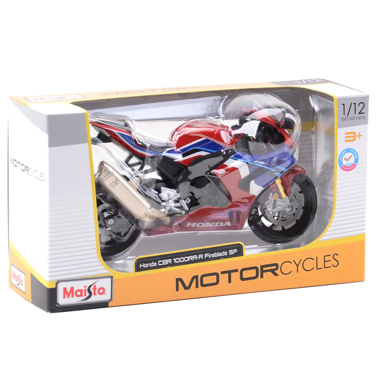 Maisto 1:12 Honda CBR1000RR-R Fireblade SP Die Cast Vehicles Collectible Hobbies Motorcycle Model Toys