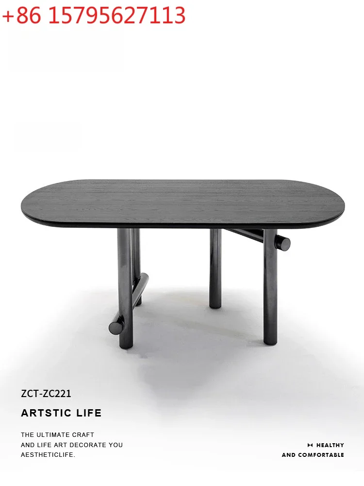 

Star rolling dining table French retro solid wood dining table rectangular simple medium and ancient style household light