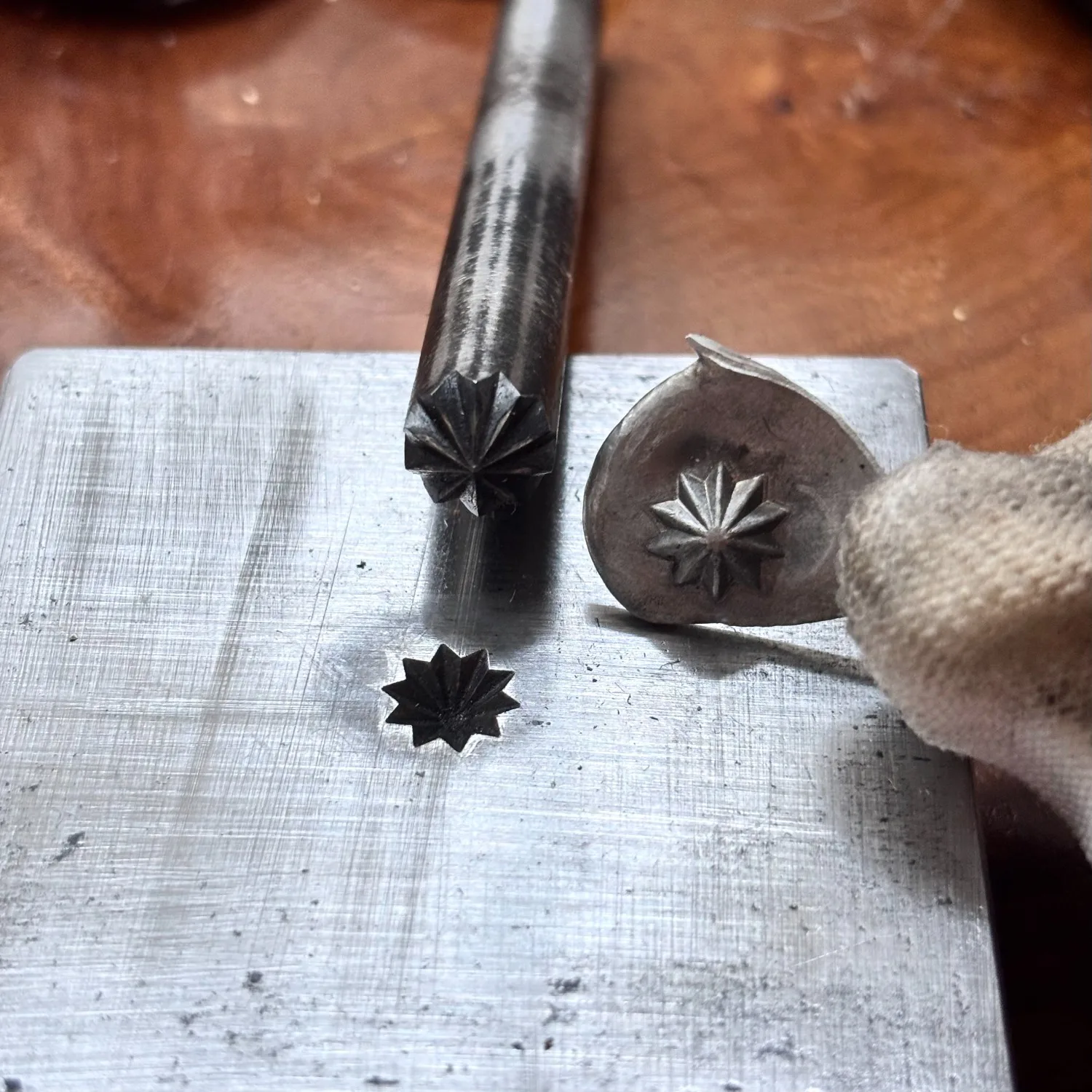 10 Point Star Metal Conchos Dies Set Male Female Steel Punch Shot Plate Jewelry Making Stamp Silversmith Craft Tools Stamping