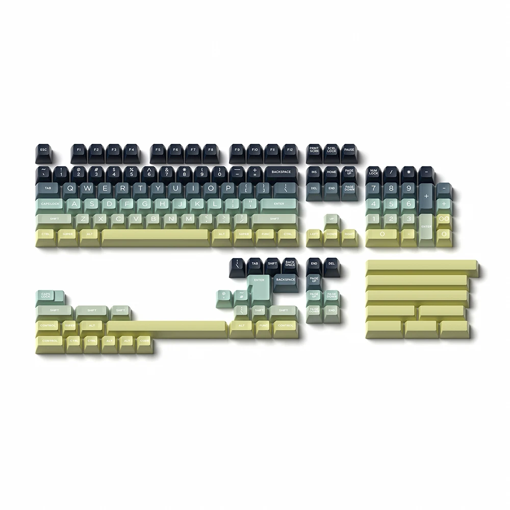 

DOMIKEY Full Set POLAR LIGHTS Doubleshot ABS SA Keycap 151 Keys for Mechanical Keyboard 68 80 84 87 980