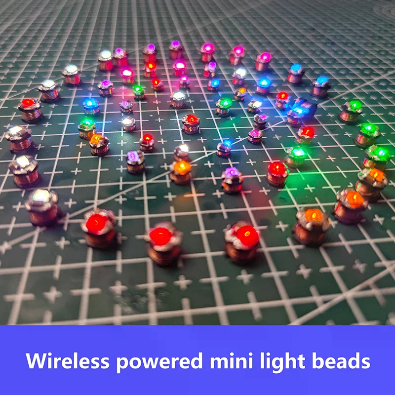 5Pcs DC 5V Wireless Power Supply Transmitter Coil USB Wireless Receiver LED Light Induction Lamp Toys Model Robots Sand Table