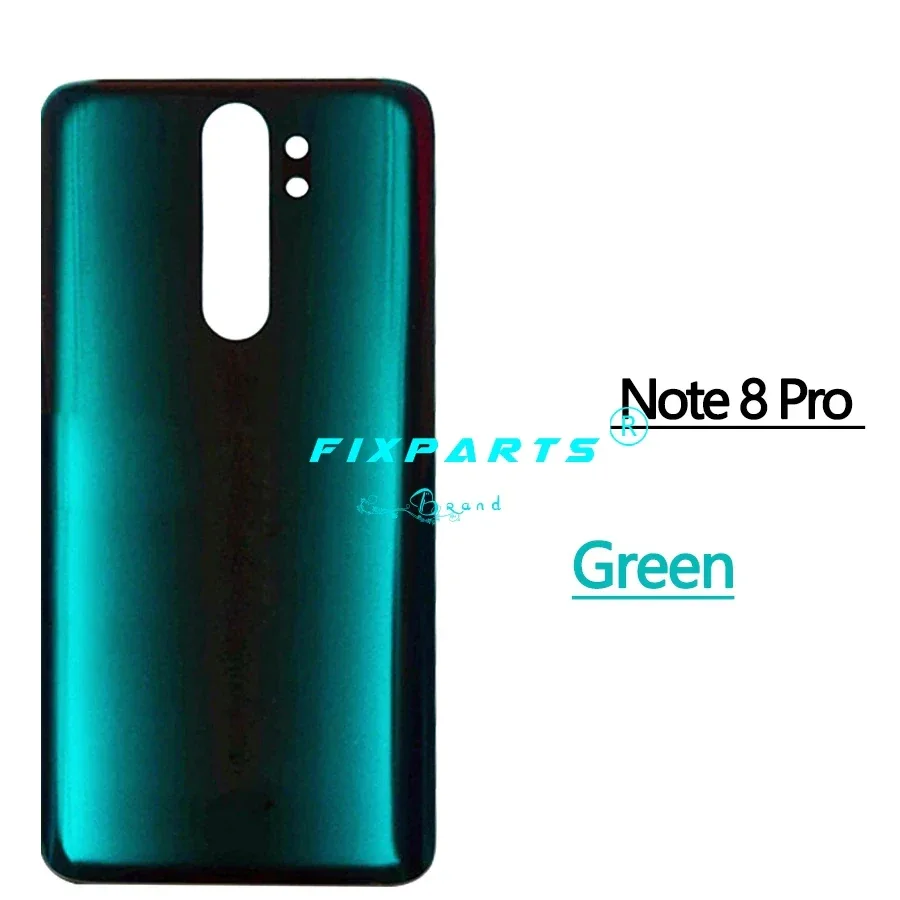 Para Xiaomi Redmi Note 8 Pro cubierta trasera de batería Note8 carcasa trasera puerta Panel de vidrio reemplazo para Redmi Note 8T cubierta de