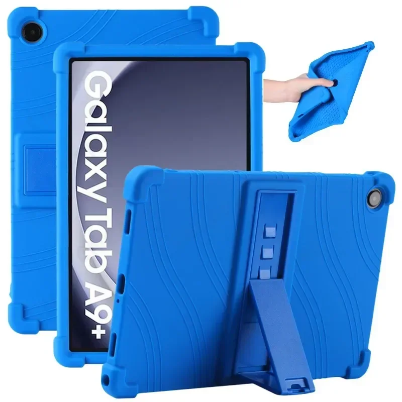 Cornors miękka silikonowa obudowa do Samsung Galaxy Tab A9 Plus 11 "etui SM-X210 SM-X215 SM-X216 odporna na wstrząsy Funda Kids 4 zagęścić