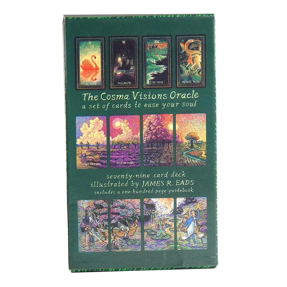 Baraja de cartas de Tarot de oráculo Cosma Visions, 78 Uds., juegos de mesa de Tarot en inglés, adivinación del destino, juegos de entretenimiento familiar para el hogar, 1 Uds.