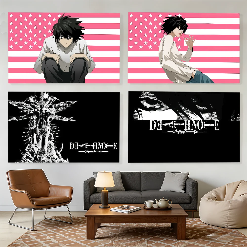 Anime D-Death N-Note flag Decorative Banners Suitable For Outdoor Camping Family Parties And Garden Walls Gift