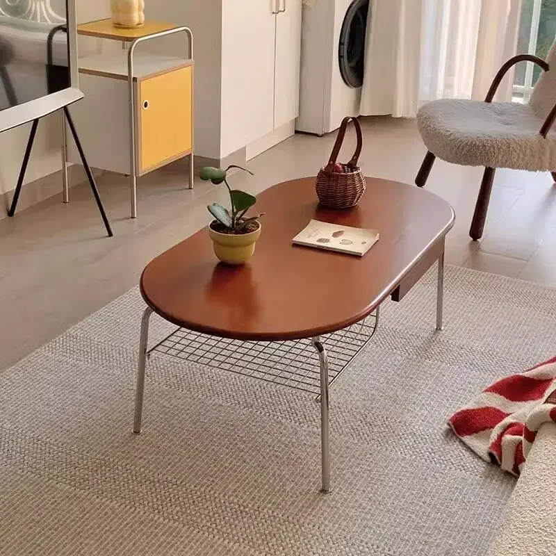 Juego de Mesa de Centro Tatami Naranja Dolce Decorativo, Mesa de Centro Gusto Events Circle, Mesa Lateral para Sala, Muebles Nesting