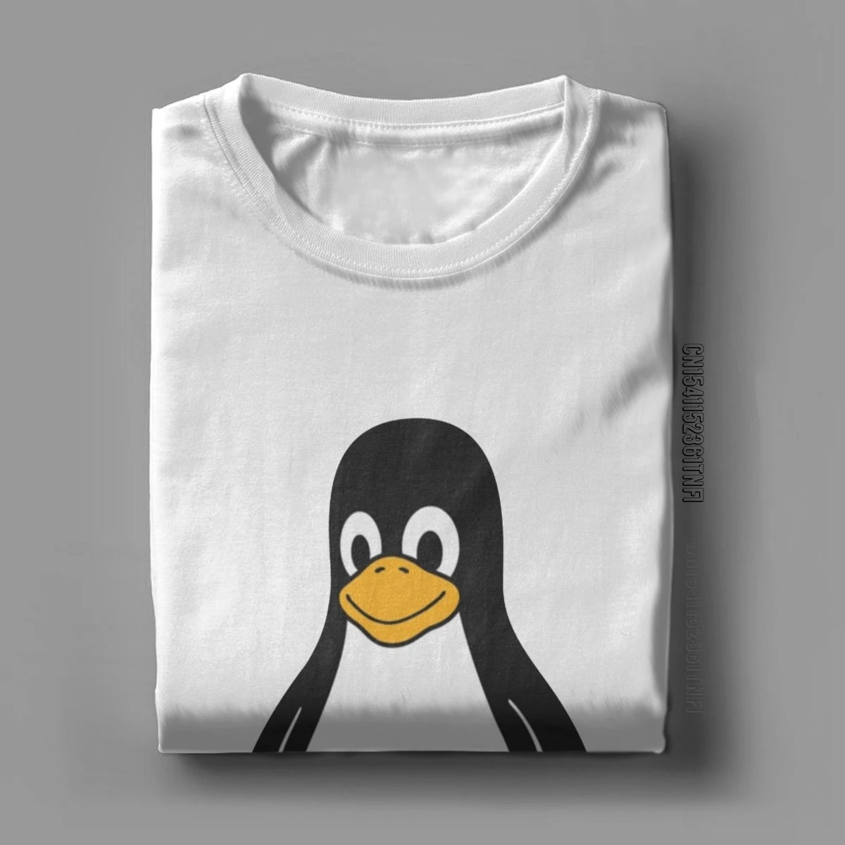 Funny Japanese Tux T-Shirt For Men Crewneck Cotton T Shirt Linux Penguin Classic Short Sleeve Tees Printed Clothing