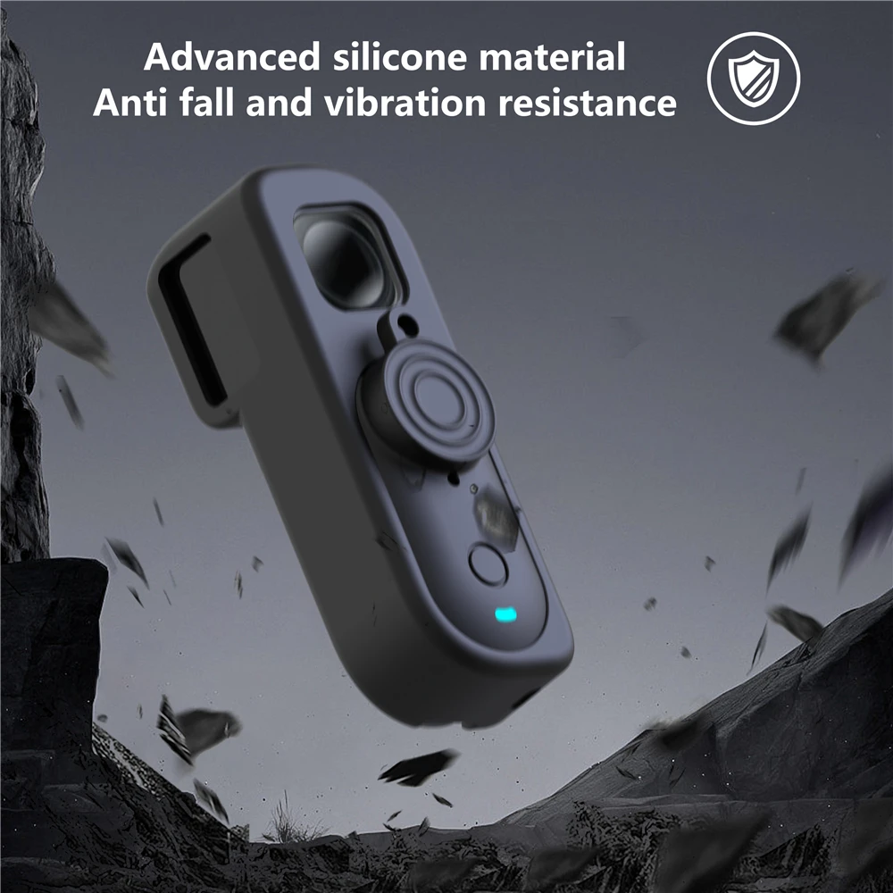 Silicone Protective Case For Insta360 GO 3S Retro Bundle Full Camera Viewfinder Coverage Precision Fit Access to All Ports