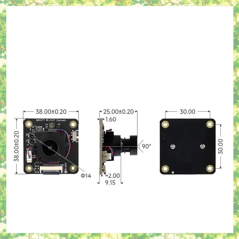 وحدة كاميرا Smart-12.3MP IMX477 IR-CUT لمستشعر Jetson Nano Raspberry Pi CM3+ CM3+ Lite IMX477