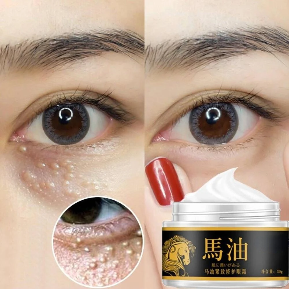 

Horse Oil Firming Eye Cream for Dark Circles&wrinkles& Fat Granule & Anti-aging Eye Essence Remove Dark Circles Eye Cream