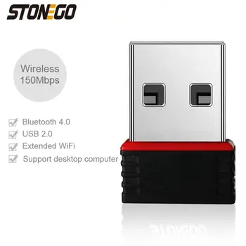 Bezdrátový WiFi Bluetooth 4.0 USB Nano adaptér Duální síťový přijímač signálu Dongle pro PC notebook 8 nejlepší prodej Bluetooth WiFi převodník - №5