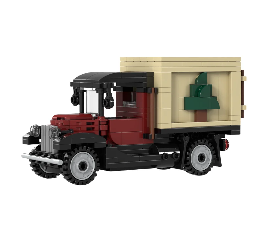 MOC building blocks Assemble toy set Christmas Truck Model Display 254pcs Creative holiday gift for boys