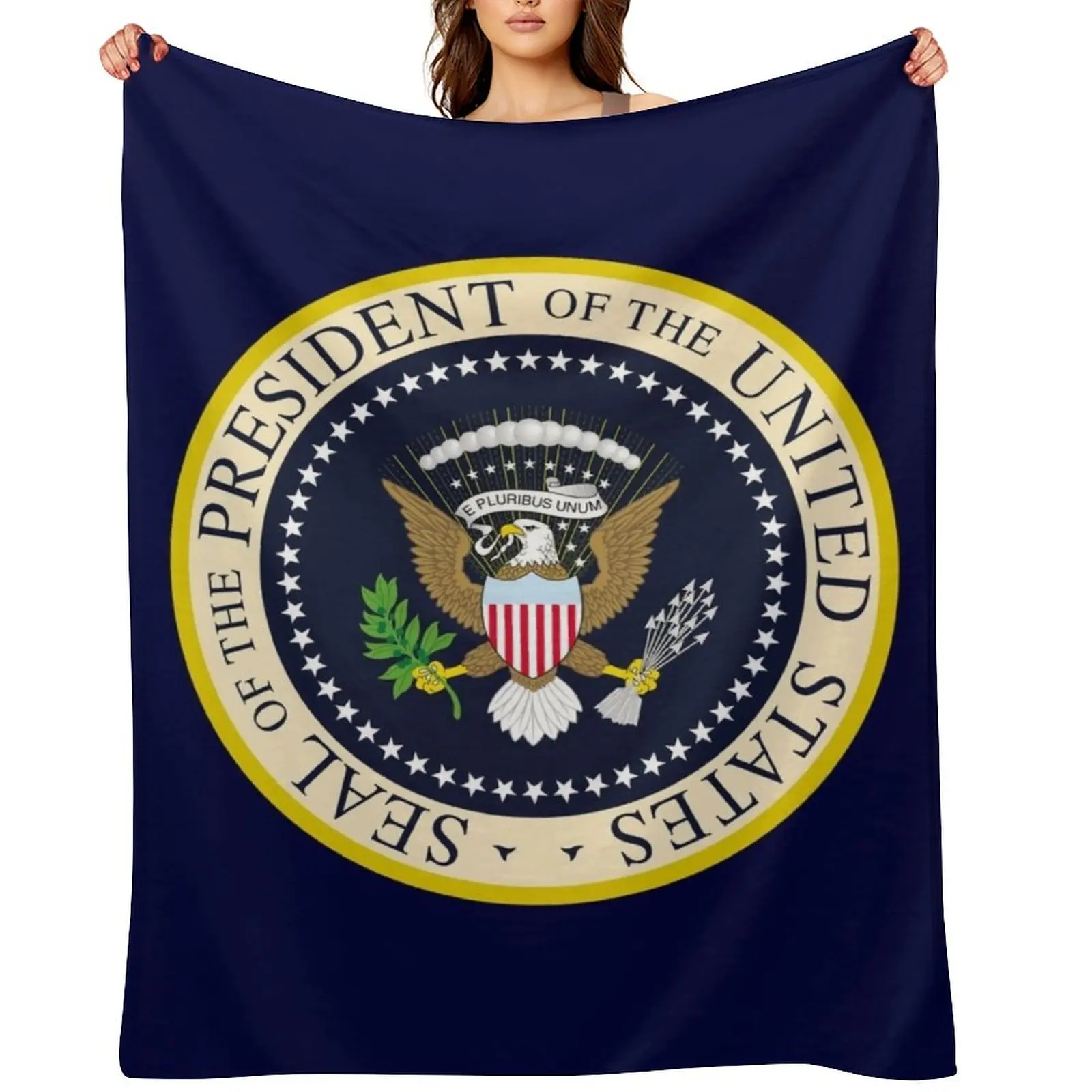 

SEAL OF THE PRESIDENT OF THE UNITED STATES US USA Throw Blanket Plaid Travel for sofa Bed covers Blankets