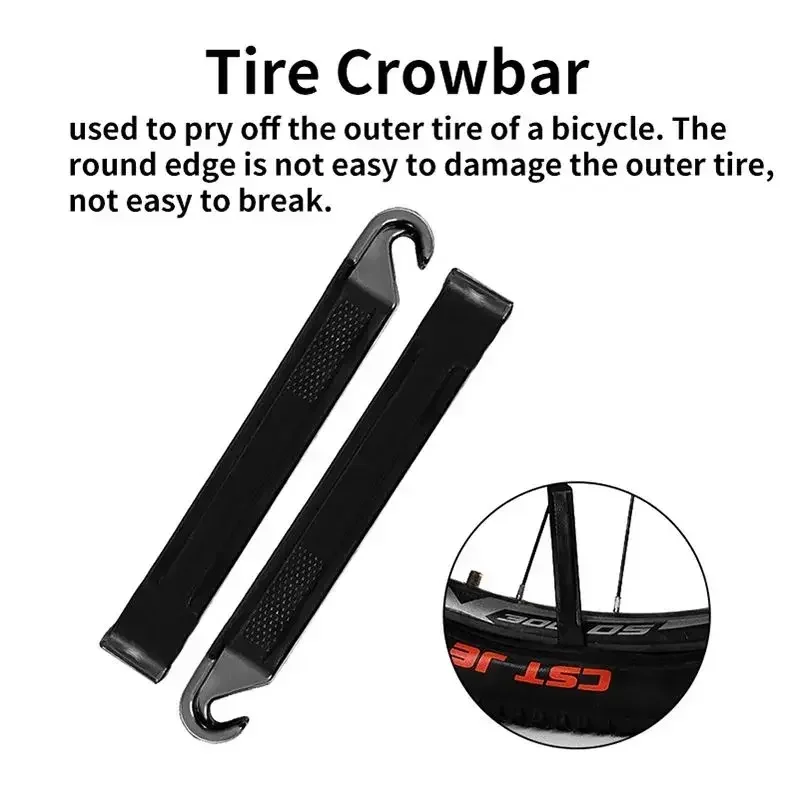 Bicycle Tire Repair Kit Portable Patching Tools with Glue Free Sealant Inner Tube Fix Kit Cycling Tire Repair Tools