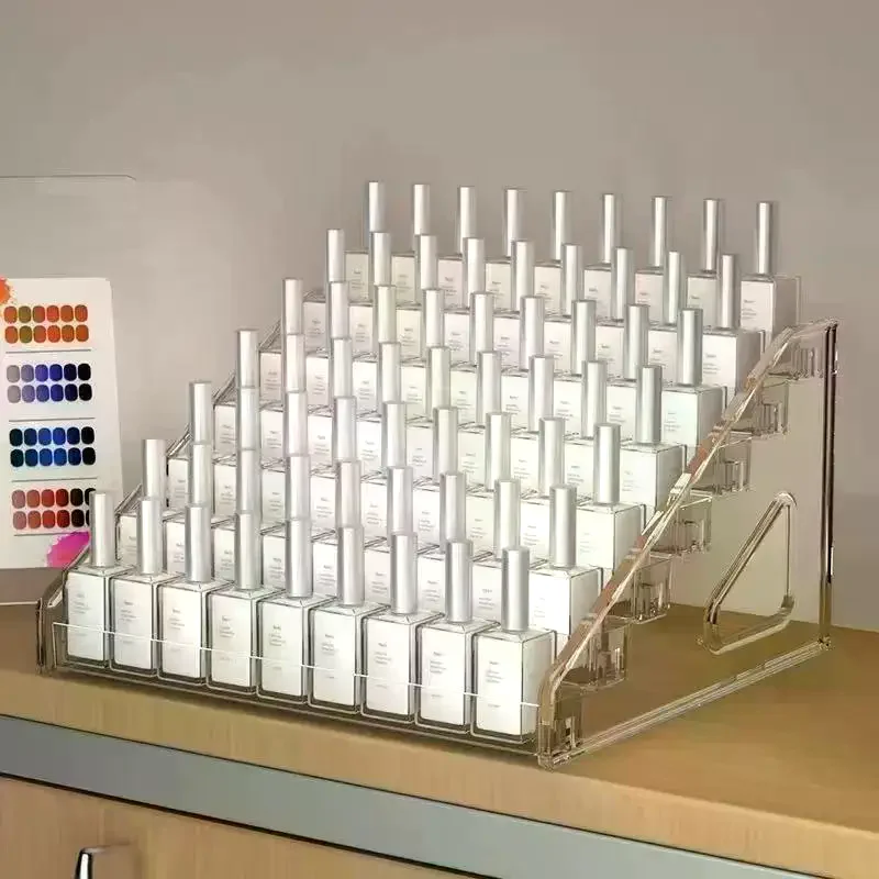 1 Set Lipstick Organizer 3/4/5/6/7 Layers Heighten Cosmetics Storage - Nail Perfume Display Stand Organizer