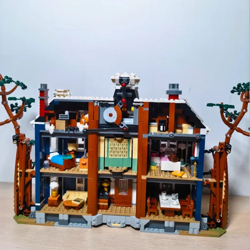 2026 NOVO MOC Ideas Série de TV Científica Stranger Event Creel House Sets Arquitetura Urbana 11370 Blocos de Construção Brinquedos Infantis Presente