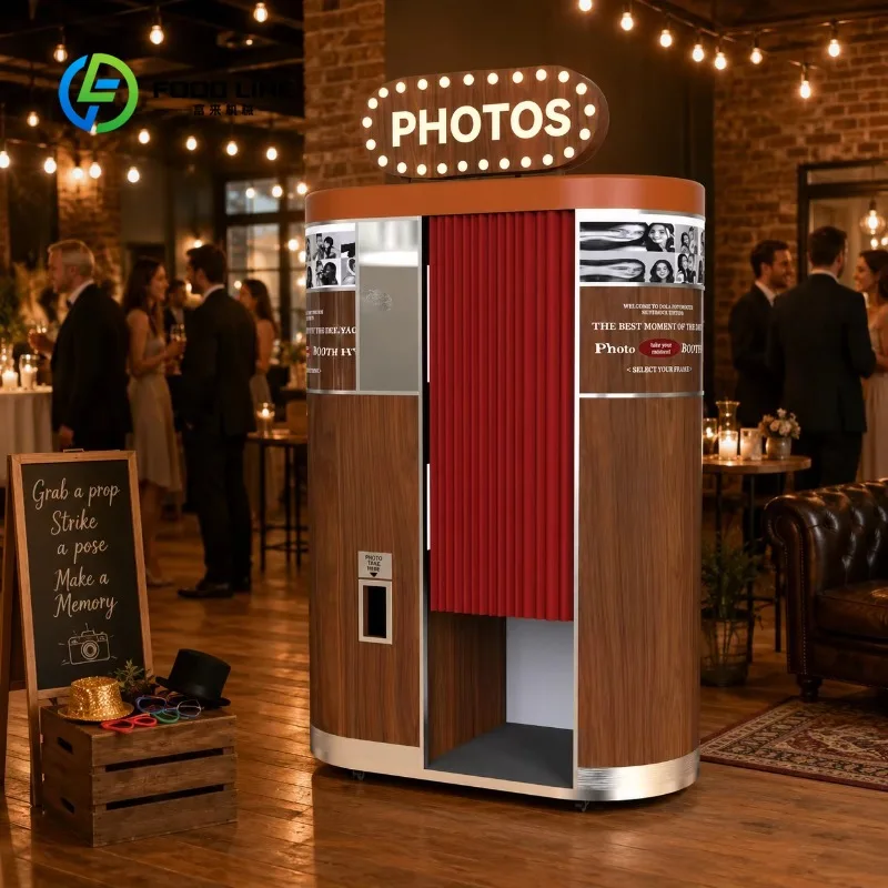 customized photo booth retro self‑service instant print kiosk stable framework for scenic spot tourist site wholesale purchasers