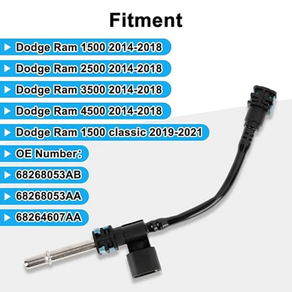 Car 68268053AB Auto Fuel Pressure Sensor Compatible with Ram 1500 2500 3500 4500 5500 2014 2015 2016 2017 2018