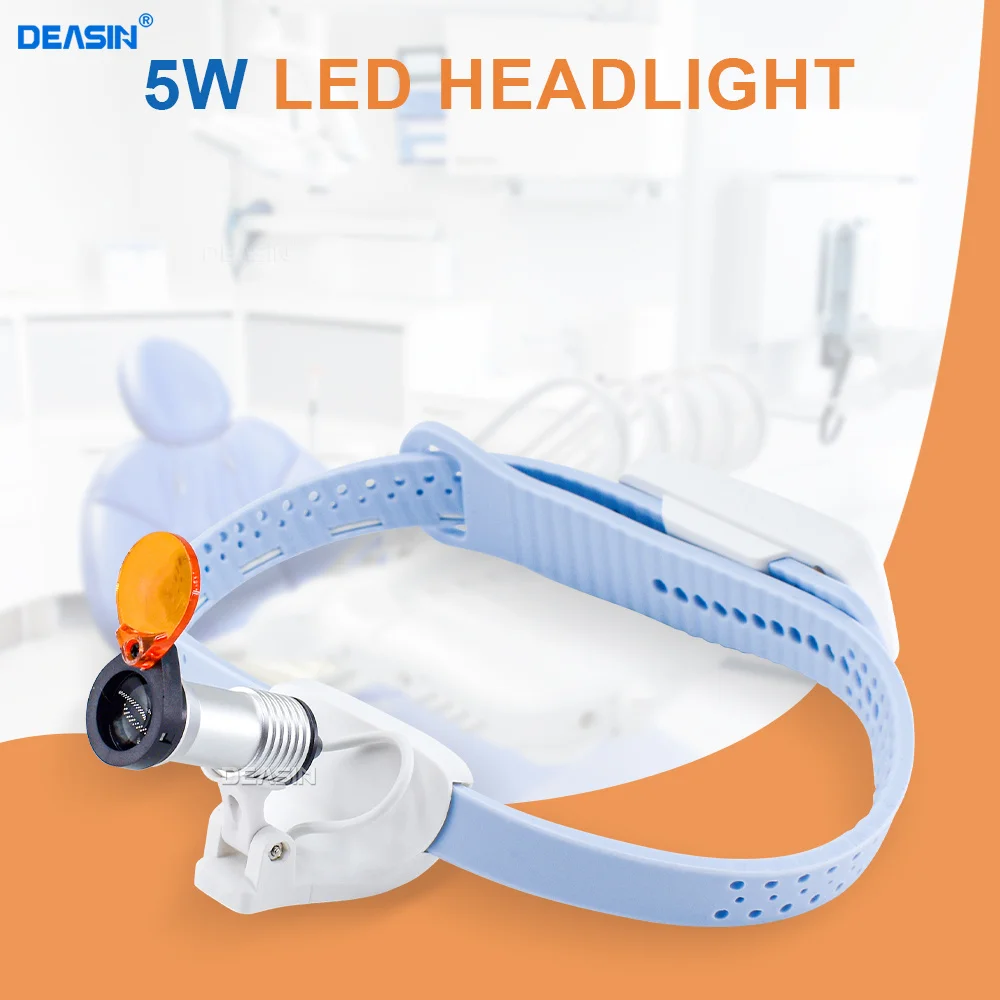 Dental Laboratory Headlamp 5W LED Cordless Super Bright Lightweight LED High Brightness head-mounted Dental Headlamps