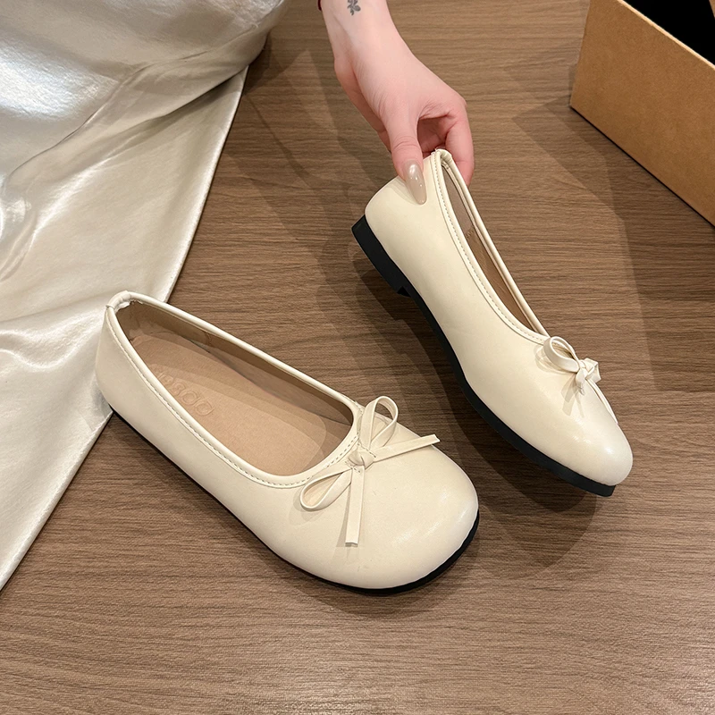Summer Women's Bowknot Flat Tabi Ninja Shoes Pig Toe Slippers Lazy Person Horse Hoof Shoes Women Split Toe Mocassines Loafers
