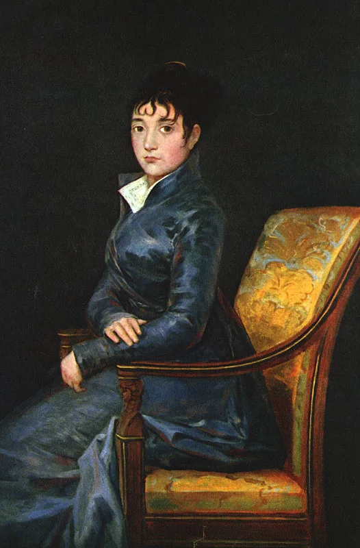 Handpainted Classical Figure Oil Painting reproduction on linen canvas,Dona Teresa Sureda by Francisco De Goya,