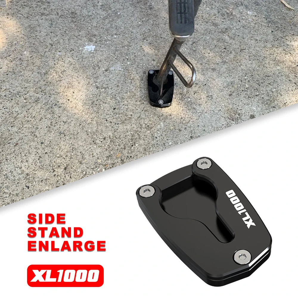 Motorcycle Kickstand Side Stand Extension FOR HONDA XL 1000 V XL1000V Varadero Enlarger Plate Pad 2003-2011 2010 2009 2008 2007