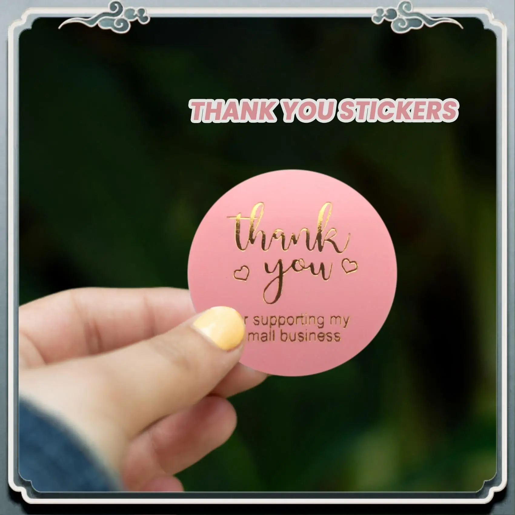 

Премиум-наклейки с благодарностью для малого бизнеса — 5 рулонов, 2500 шт., наклейки с благодарностью, этикетки для упаковки почтовых отправлений с пузырьками, 1 дюйм