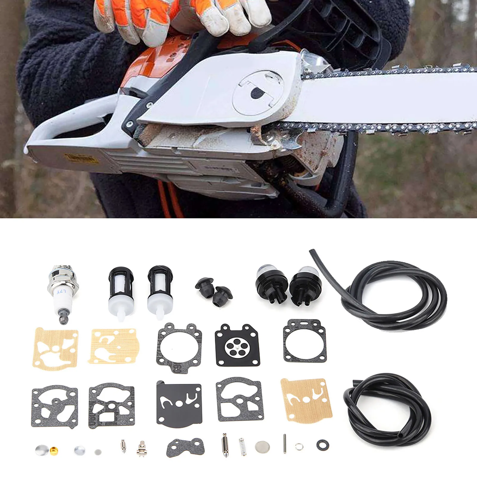 ZK20 Vergaser-Reparaturfilter-Set, passend für STIHL FS36 FS40 FS44 Rasentrimmer-Ersatz