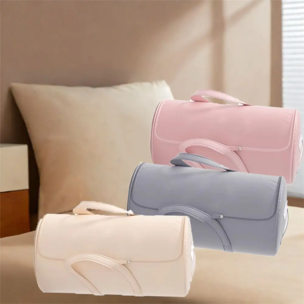 

Large Capacity Cylinder Quilt Storage Bag Dustproof Moisture-proof Luggage Packing Bag Foldable with Zipper Moving Luggage Bag