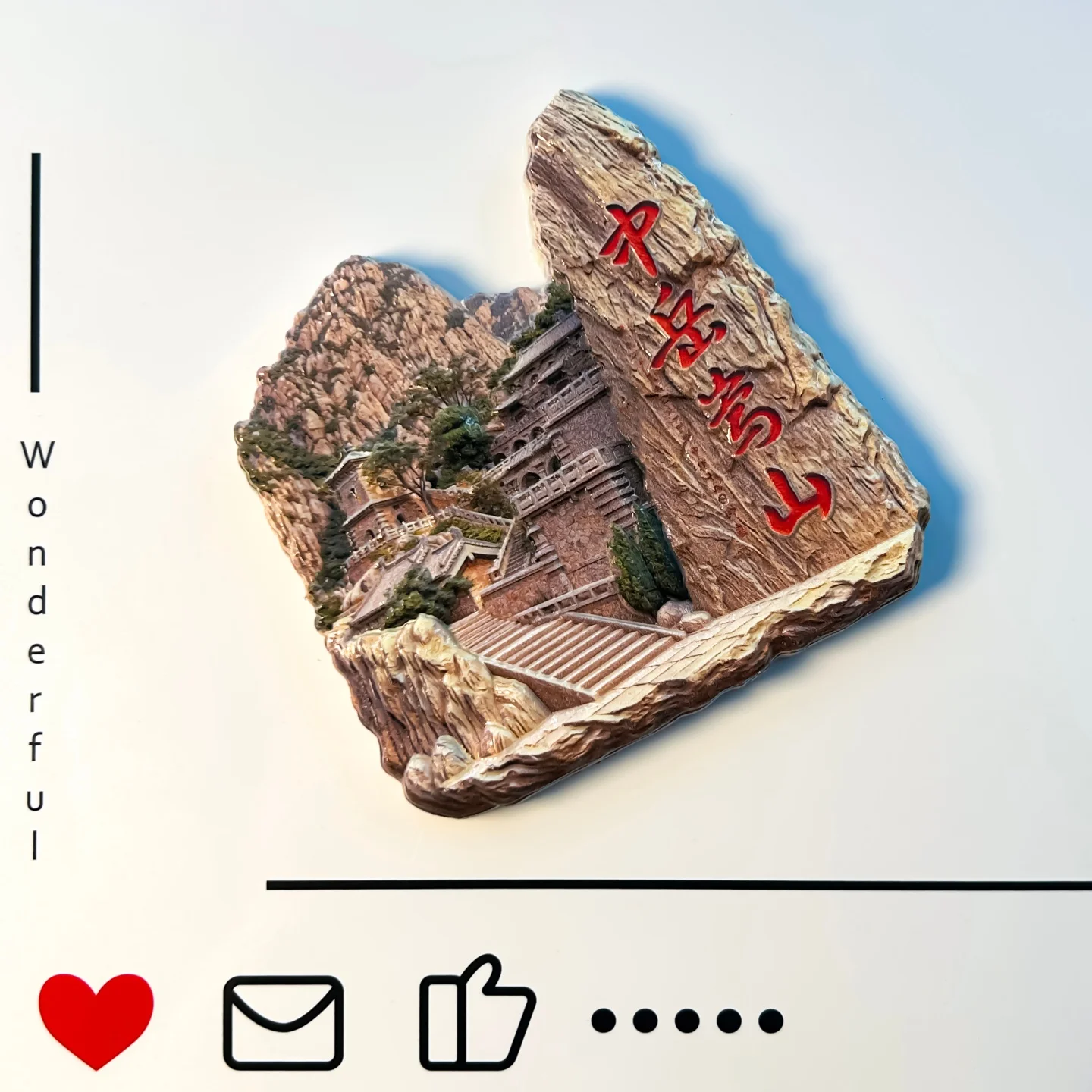 China, Henan, Dengfeng City, Mount Song, tourist commemorative refrigerator sticker