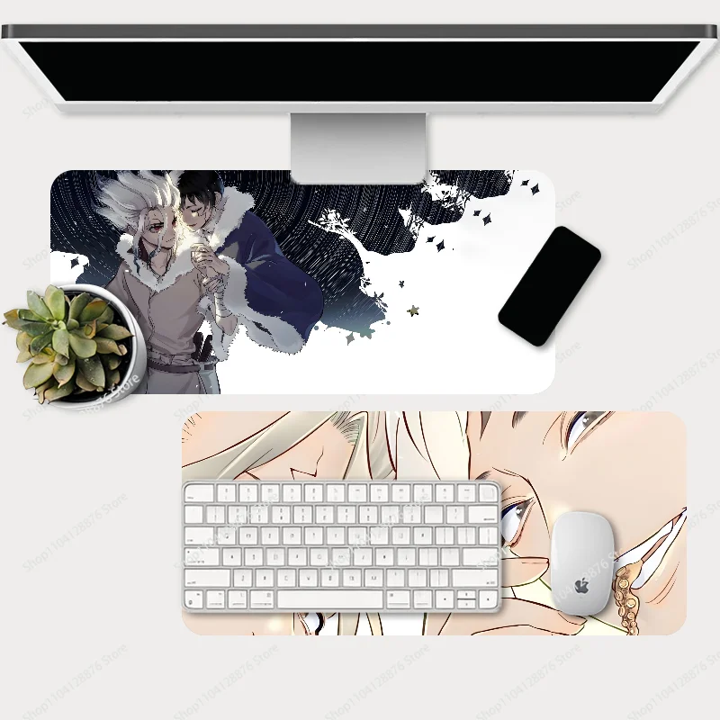 Anime Dr.STONE Mousepad Gaming Mouse pad Gamer Pc Accessories Deskmat Keyboard Mat Desk Protector Mause Pads