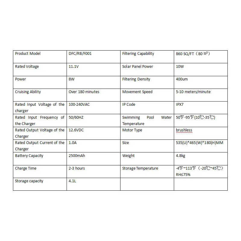 HOTOOK 12W Solar Rechargeable Cordless Remote Control Pool Vacuum Robot Cleaner Water Surface Pool Cleaning Tool Accessory